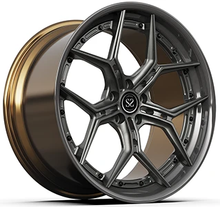 Audi Q6 2022 Tuning Rims Vlastní bronzové 1-ráfky pro PC