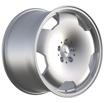 Benz GTS Gloss Silver 1-PC kované ráfky 19x9 a 19x11
