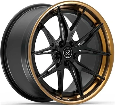 19x8,5 a 19x9,5 vlastní ráfky pro 3 PC leštěný bronz a saténová černá pro benzé