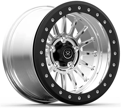 Heavy Duty Big Lip Polished 4x4 Custom 1-PC ráfky 15, 16, 17 a 18 palců