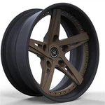 Nissan Y31 Cedric 1990 Custom 2PC kované ráfky bronzové a černé 18x9.0 a 18x10