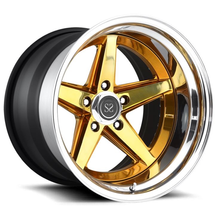 20 palců polský barel Gold Spoke 3 kované kované kolo