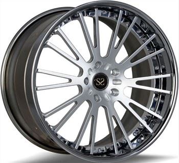 2-dílné kované ráfky Leštěná litá kola pro vozy Porsche 21 palců