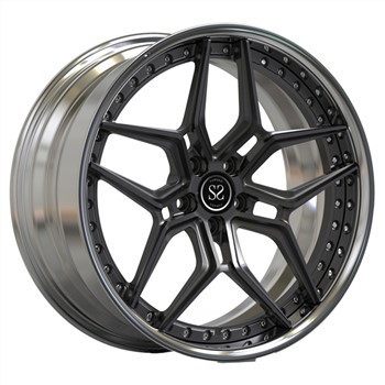 20palcová matná černá disková leštěná kola Audi RS6 kovaná 2dílné luxusní ráfky