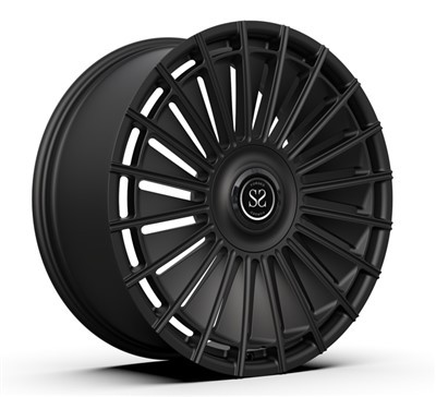 22palcové 22x9,5 monoblokové kované ráfky saténové černé plovoucí čepice Land Rover Range Rover Automobilová kola